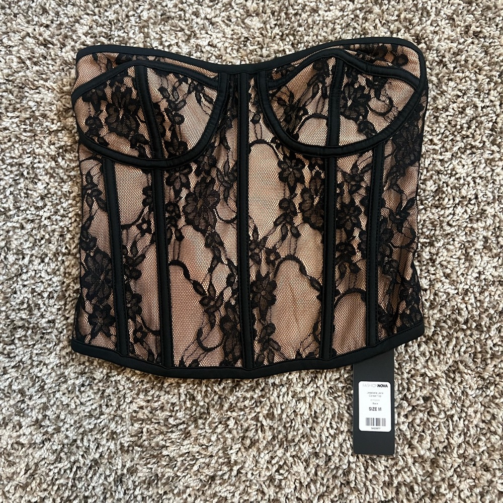Lace corset top